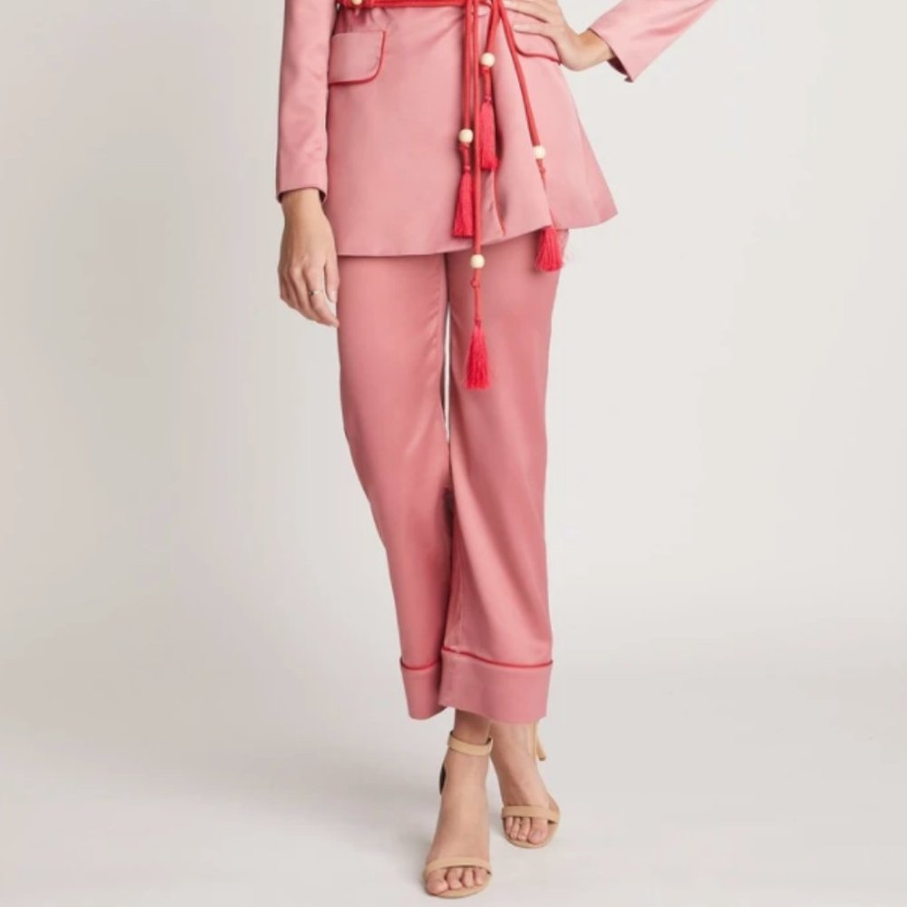 Colette Pink Satin Pants